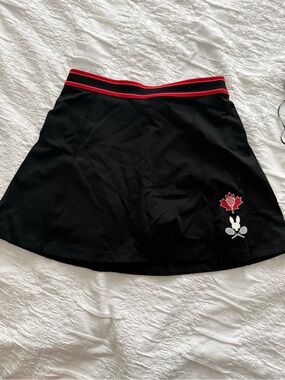 Psycho Bunny Tennis skirt with Red Waistband ande White Logo
